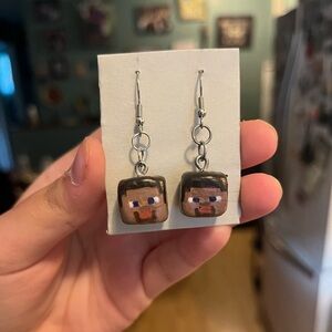 Minecraft earrings